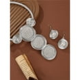 thumbnail image 3 of Aluminum Wire Jewelry Pearl Necklace and Earring Set Women Colorful Fashion Costume Accessory for Weddings Parties Everyday Wear, 3 of 3