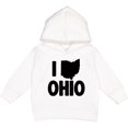 thumbnail image 2 of Inktastic I Love Ohio with State Silhouette Toddler Hoodie, 2 of 4