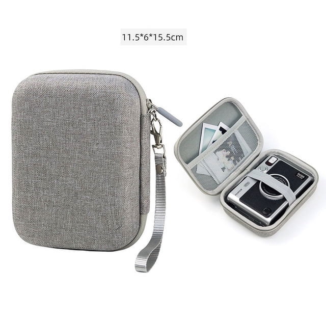 Hard Travel Case for Fujifilm Instax Mini EVO Mini Link Smartphone Printer Shockproof Hard Shell CarryingCase Protection Package GRAY