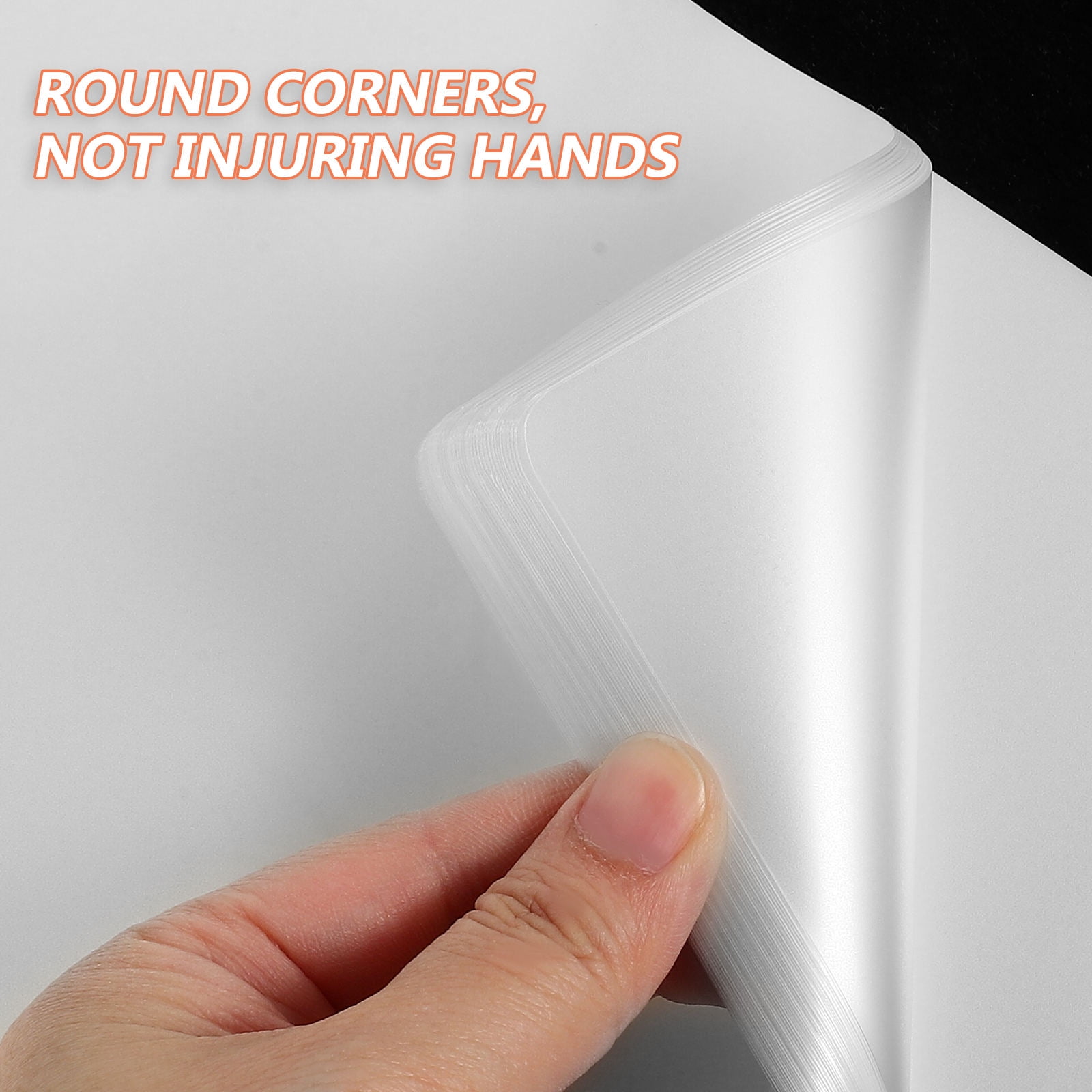 Raindrops Worgeous 100pcs Thermal Laminating Film Sheets Clear Plastic Photo Laminating Pouches A4 Size