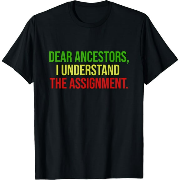 Dear Ancestors I Understand The Assignment T-Shirt
