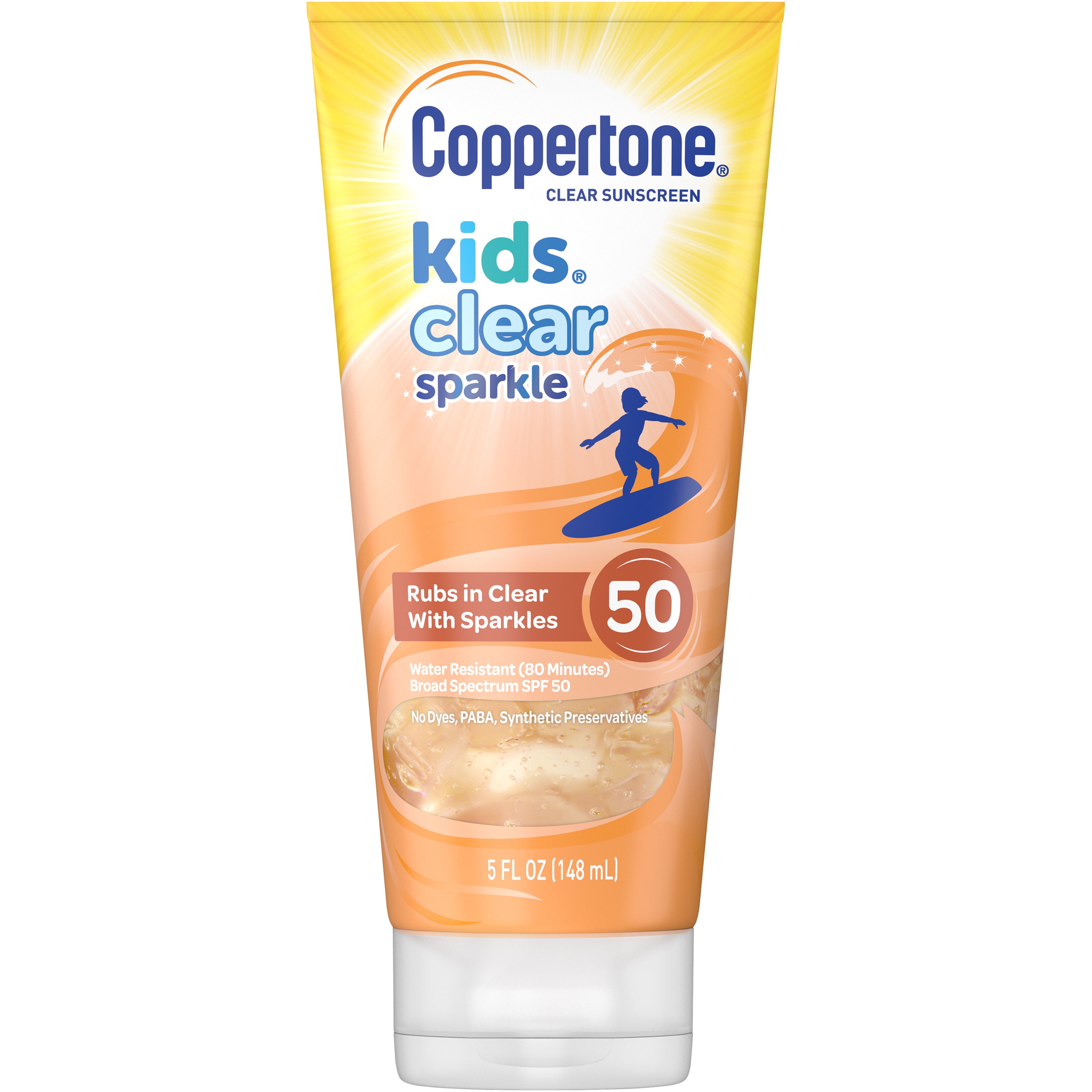 Coppertone Kids Clear Sparkle SPF 50 Sunscreen Lotion, 5 fl. oz