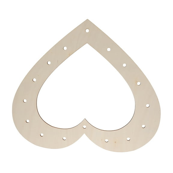 Heart Shaped Wood Wreath Base For Diy Crafts Decorative Wood Wreath Form Ideal For Valentine Day Weddings And Home Decor