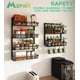 thumbnail image 4 of Organizador de despensa Mefirt Over The Door, 6 niveles, metal negro, 4 of 8