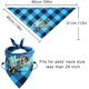thumbnail image 4 of 3 Piezas Bandanas de Cumpleaños para Perros Bufanda de Cumpleaños para Perros Bufanda para Mascotas a Cuadros de Doble Capa Baberos para Perros con Estampado Triangular Reversible Lavable Pa, 4 of 4