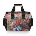 thumbnail image 7 of FORMRS Insulated Cooler Bag 24 Cans Capacity Soft Leakproof Lunch Box with Side Pockets, Red Vibrant Flowers, 7 of 7