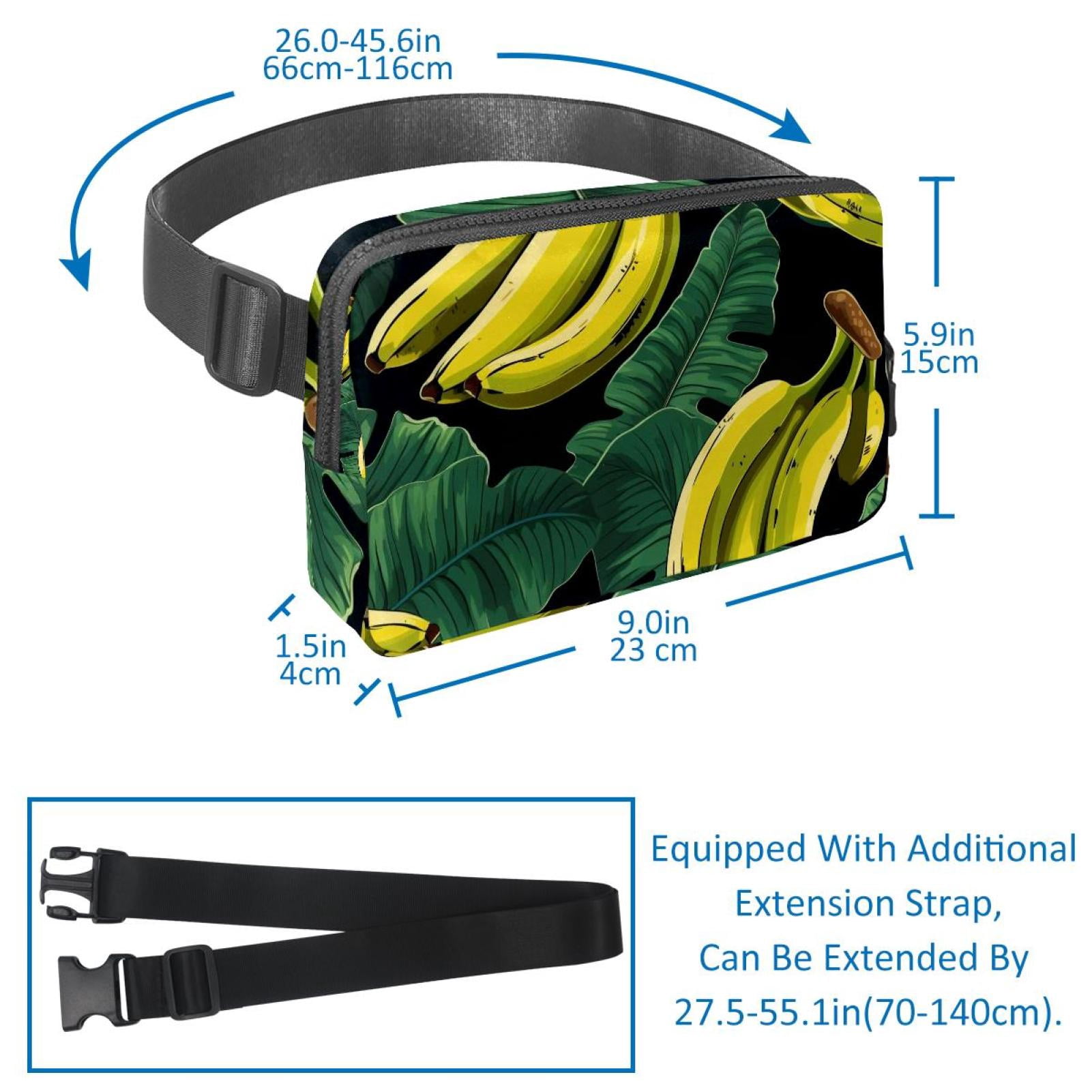 Sloth Lightweight Adjustable Sling Bag Waist Pack with Extension Strap Unisex - Ideal for Travel and Outdoor Activities