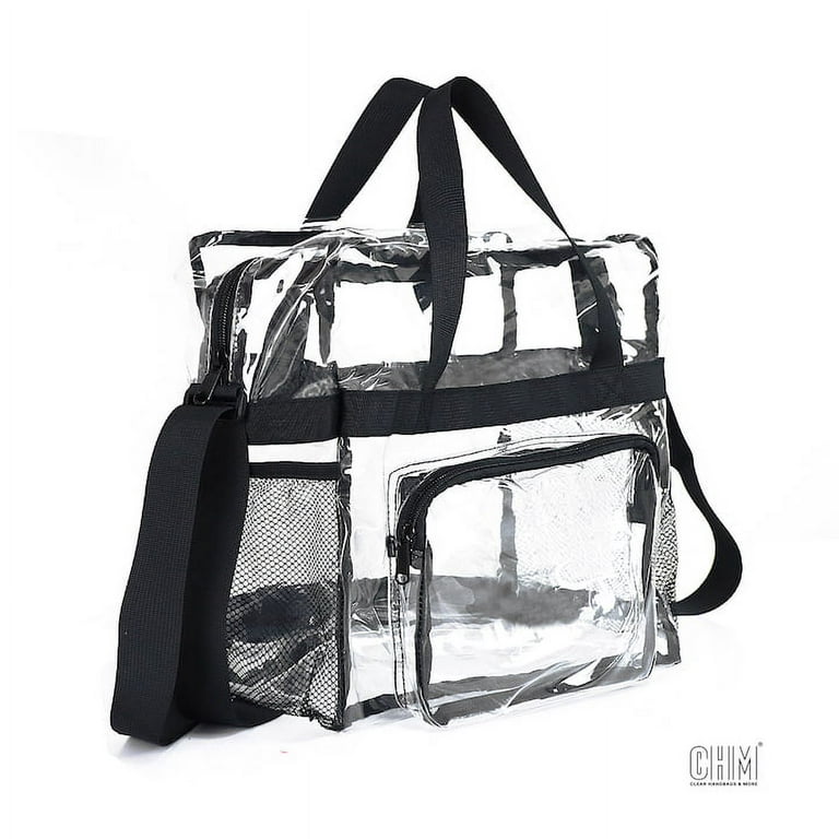 Edraco Clear Tote Bag, 2-Pack Stadium Approved Hologram Clear Bag, Great  for Sports Games, Work, Security Travel, Stadium Venues or Concert, 12X  12X
