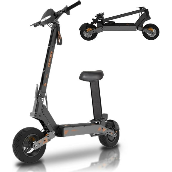 KUKIRIN G4 Electric Scooter for Adults,1200WH Power 2000W Powerful Motor with Detachable Seat,  Max 43 Miles Range & 43 MPH Speed, 11" Off Road Tubeless Tires, Foldable Commuting Electric Scooter
