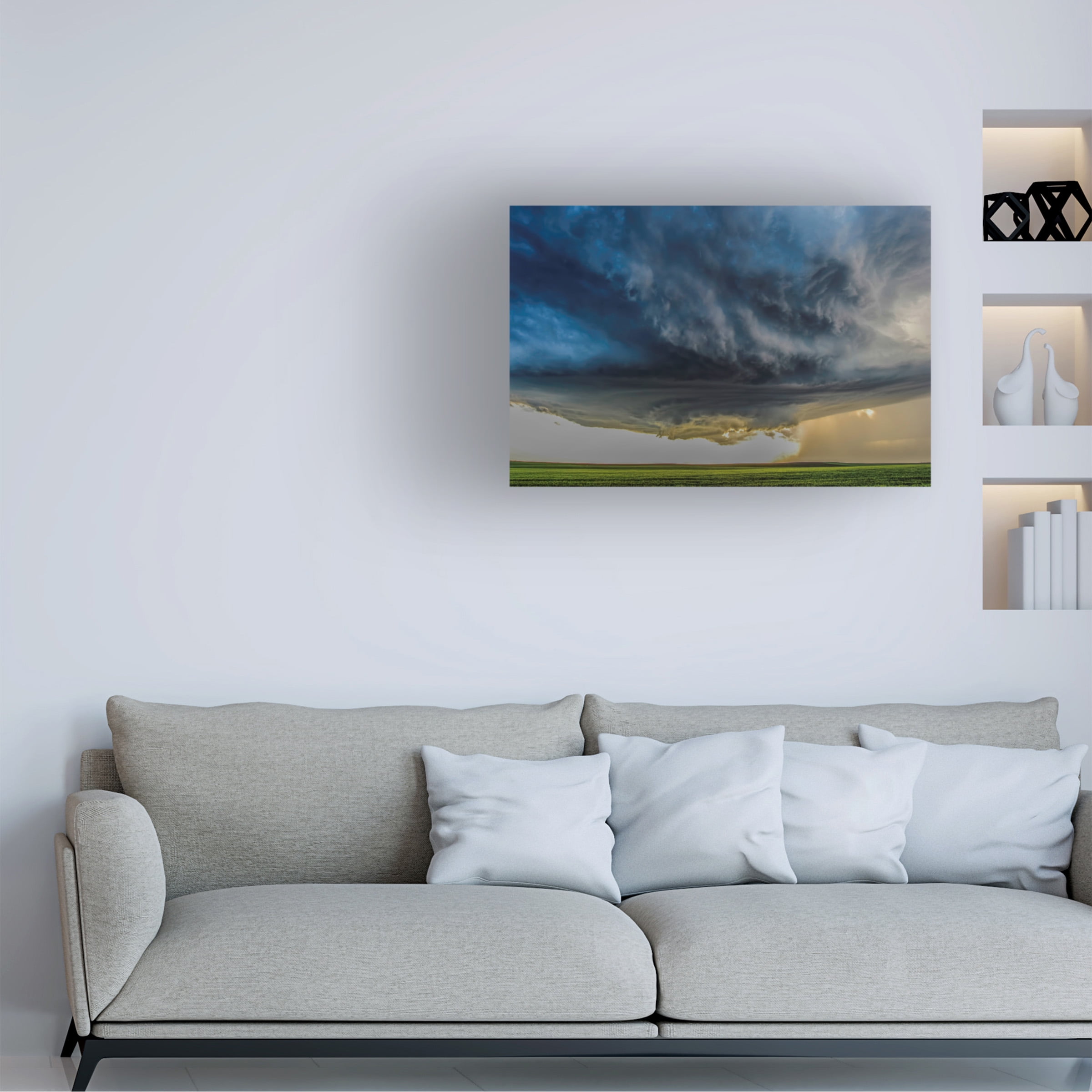 Rob Darby 'Storm Over Greenfield' Canvas Art