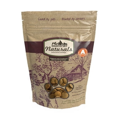 Country Vet Naturals Oatmeal & Cranberry Crunchy Cookie Dog Treats, 12 oz. Bag