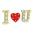 thumbnail image 1 of FixtureDisplays Panneau LED 8,7 Pouces "Je t'Aime" à Piles (Non Inclus) Romance Premier Amour Anniversaire Enseignant Pasteur Décoration d'Appréciation 15625, 1 of 12