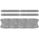 thumbnail image 1 of Rhinestone Car Door Handle Stickers - 8PCS Bling Car Accessories Crystal Glitter Door Handle Protec, 1 of 5