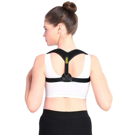 WALFRONT Improved Back Back Clavicle With Posture Correction M For Bust 28inch-35inch, Breathable,Posture (Best Back Brace To Improve Posture)