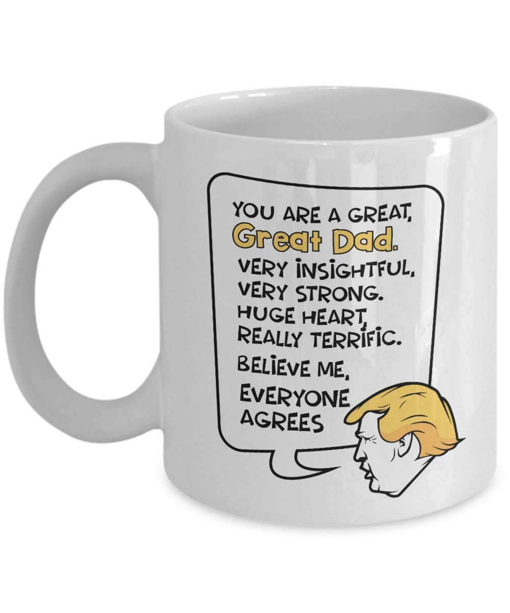 Ceramic Gift for DAD MOM Funny Coffee Mugs Tea Cups Donald Trump Mug Drinkware 