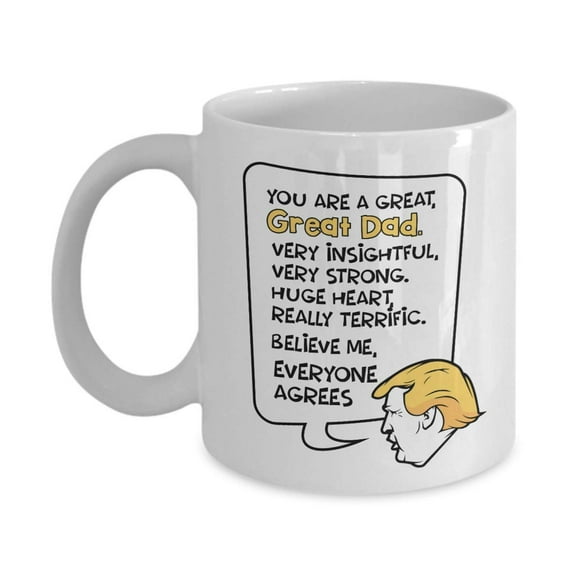 President Donald Trump Funny Joke Quote Ceramic Coffee & Tea Gift Mug Cup For Dad