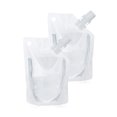 thumbnail image 1 of 50 Pcs 1.75 OZ Clear Side Spout Stand Up Pouch, Clear Drink Bags, 8.2 mm Spout, BPA Free, 1 of 6