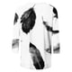 thumbnail image 5 of ICHUANYI Clearance Women's Fashion Printed T-shirt 3/4 Sleeves Blouse Round Neck Casual Tops(White, XL) ICHUANYI WER2023081117978, 5 of 5