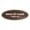 Walnut, variant on Oval Shoes Off Please Thank You Sign (Walnut) - Small 2x5"