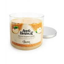 Apple Harvest Scented 3 Wick Candle - All Natural - Made with 100% Responsibly Sourced Soy and Essential Fragrance Oils - Phthalate & Paraffin Free, Vegan, Non-Toxic