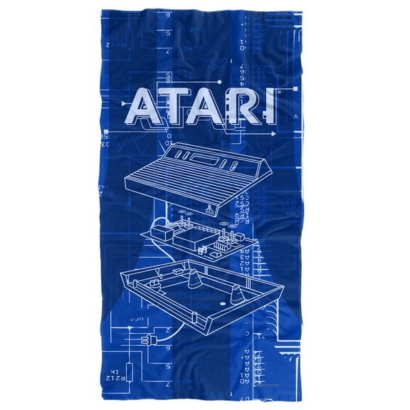 Atari Beach Towel, 30"x60", Inside Out Beach Towel