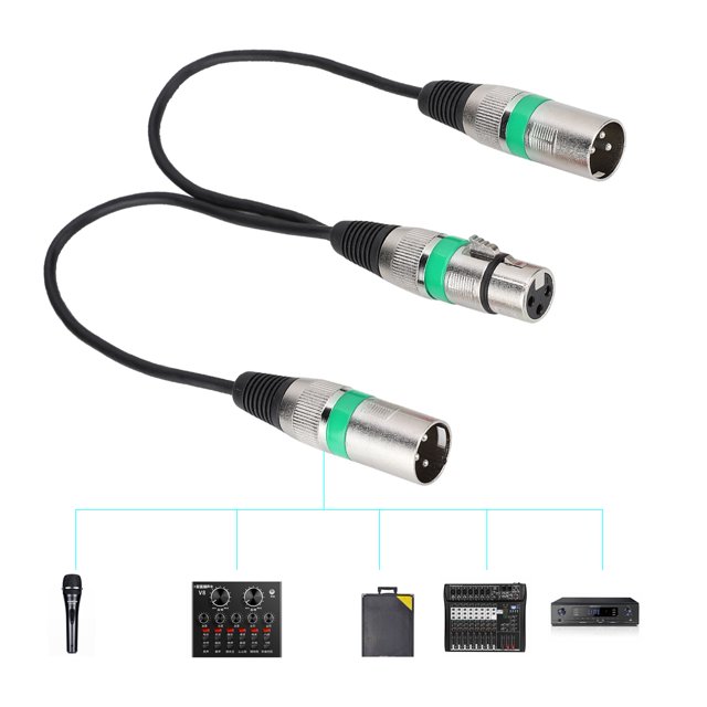 XLR Splitter Cable, XLR Adapter Quality And Durability For Most People For Mixers Microphones Speakers, Amplifiers, Stage Lights Control