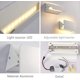 thumbnail image 2 of Apliques de pared LED de diseño moderno para ahorro de energía, metal resistente al agua IP65, ángulo de haz ajustable, fácil instalación, consumo de energía de 6 W, luz blanca cálida para pasillo,, 2 of 6