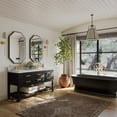 thumbnail image 2 of Ancerre Designs Elizabeth 60" Wood Bathroom Vanity Set in Black Onyx, 2 of 12