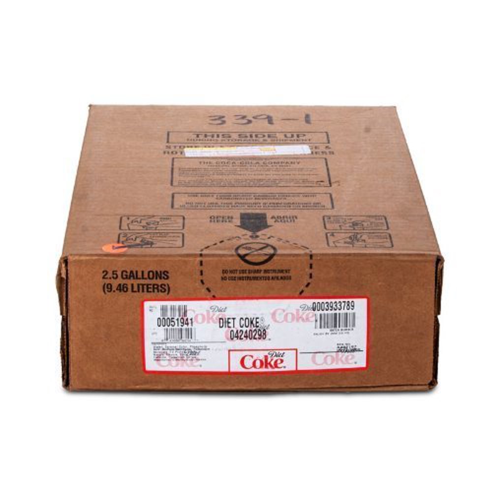 Diet Coke Soda Syrup 2.5 Gallon Bag in Box BIB