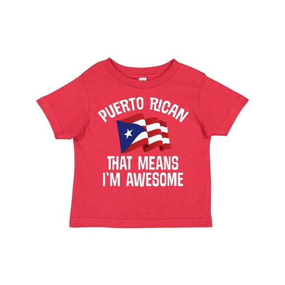 Inktastic Puerto Rican Awesome Boys or Girls Toddler T-Shirt