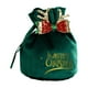 thumbnail image 2 of Bolsa de regalo navideña de terciopelo | Pequeña bolsa navideña roja y verde para dulces y regalos | Bolsa de tela reutilizable con asa | 10 x 13 cm, 2 of 5