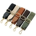 thumbnail image 6 of Wide Shoulder Strap with Metal Swivel Hooks Handle for Handbag Canvas Bag khaki, 6 of 7