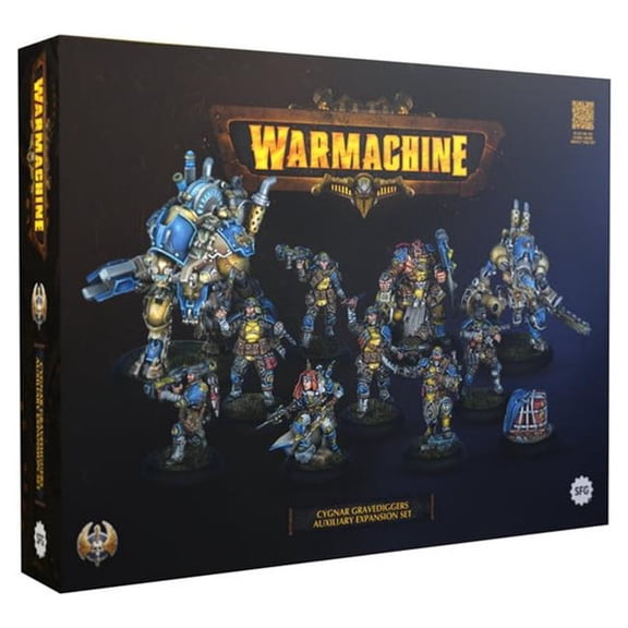 Steamforged Games STEIKCGN207 Warmachine Cygnar Gravediggers Auxiliary Expansion Miniature Figures