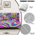 thumbnail image 4 of Xoenoiee Hippie Daisy Swirl Pattern Velvet Futon Cover Armless Sofa Covers Sofa Bed Covers Stretch Futon Couch Cover Sofa Slipcover Furniture Protector Thick Soft Fabric Form Fitted Stay in Place, 4 of 7