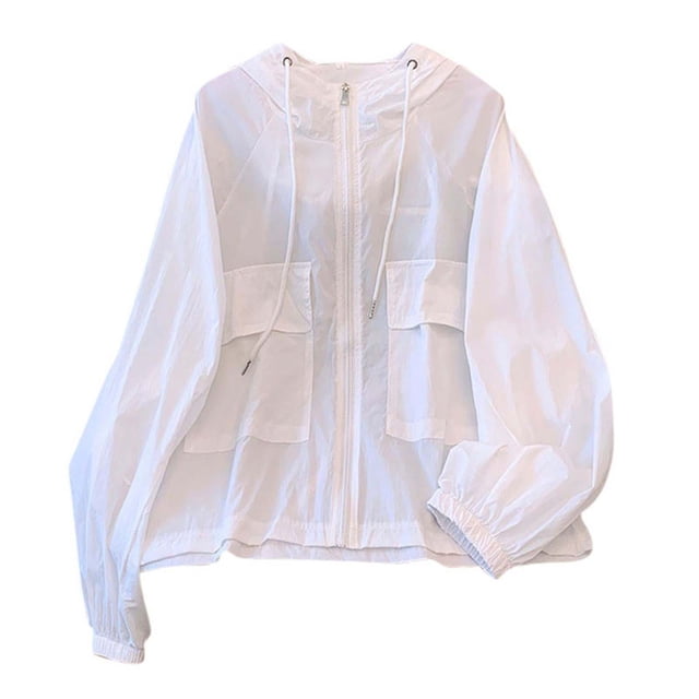 Hvobtty Vestes Décontractées à Manches Longues avec Capuchon pour Femmes, Débardeurs Réguliers Confortables à Capuchon à Manches Longues d'Été pour Femmes à la Mode
