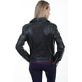 thumbnail image 2 of Scully Leather Black Lamb Motorcycle Womens Jacket, 2 of 2