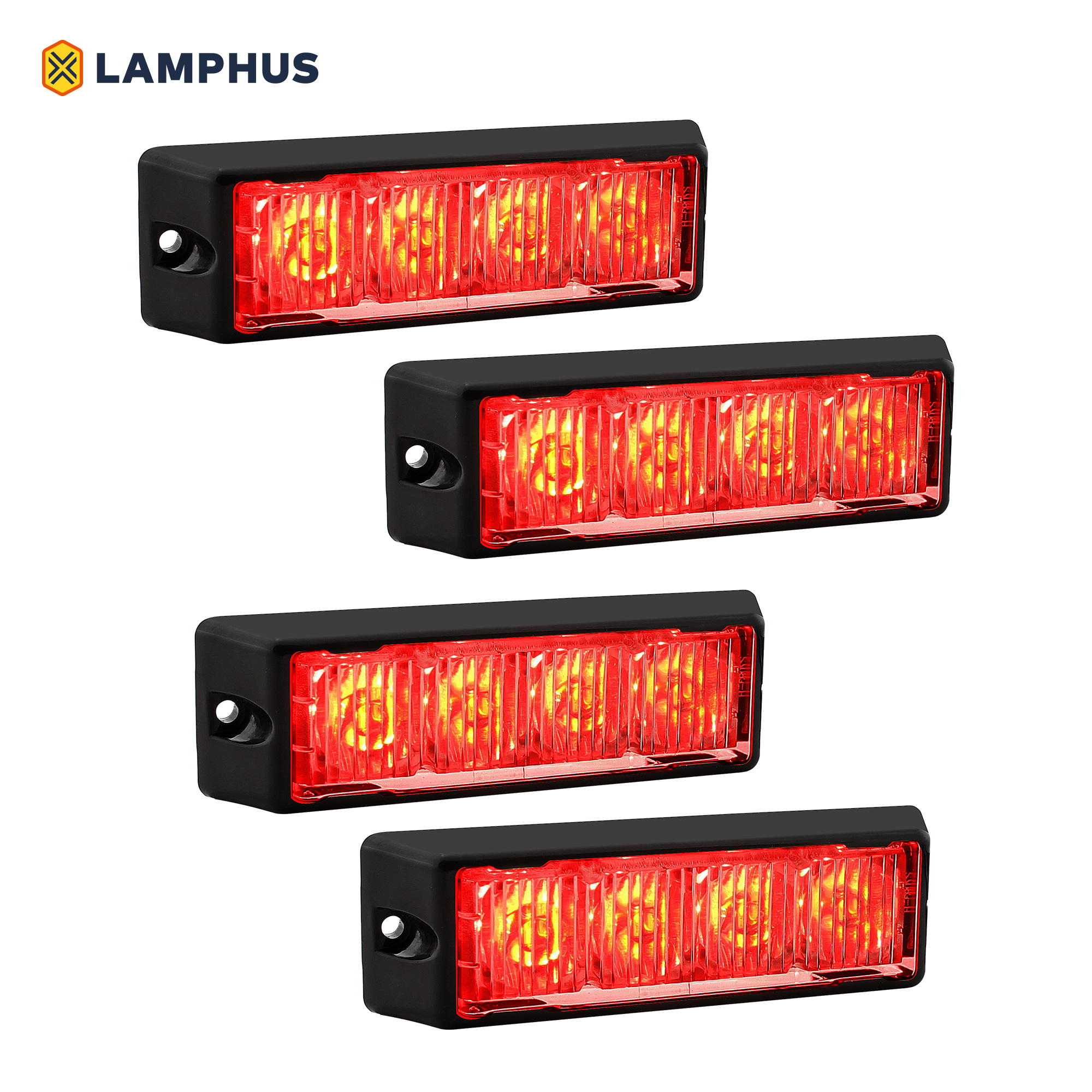 LAMPHUS SolarBlast SBLH04 LED Strobe Grille Flashing Lights [22 Modes