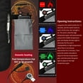 thumbnail image 2 of 5-Zone Heating Multi-functional Heated Seat Pad - 198x61CM Soft Polyester Quilted Fabric with Epoxy Lining, 3 Temperature Settings (38-65℃), Metal Wire Heating, Lightweight 750g, Orange Color - USB, 2 of 6
