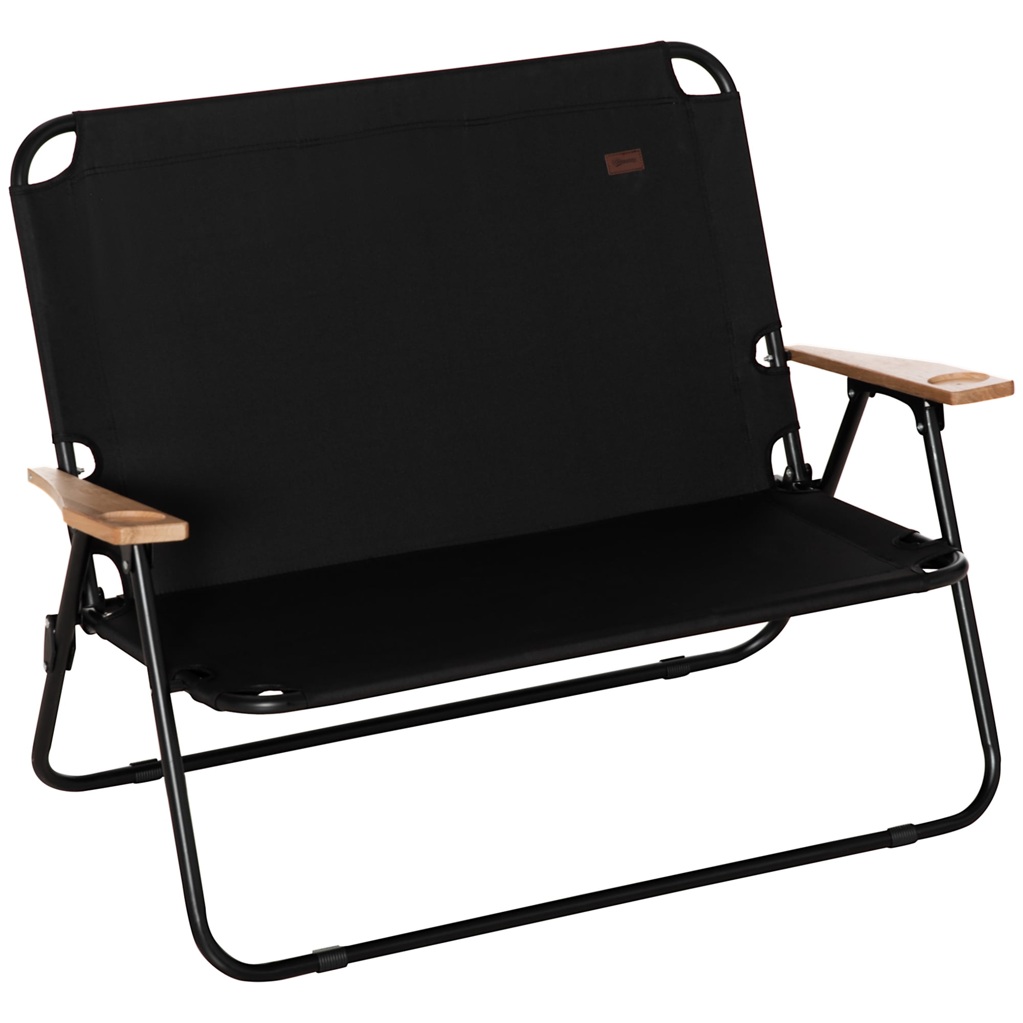 Outsunny Camping Chair, Black