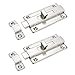 thumbnail image 3 of Rannb Slide Latch Stainless Steel Door Window Latch Sliding Barrel Bolt Lock for Home/Office Security 4-Inch Length -Pack of 2, 3 of 4