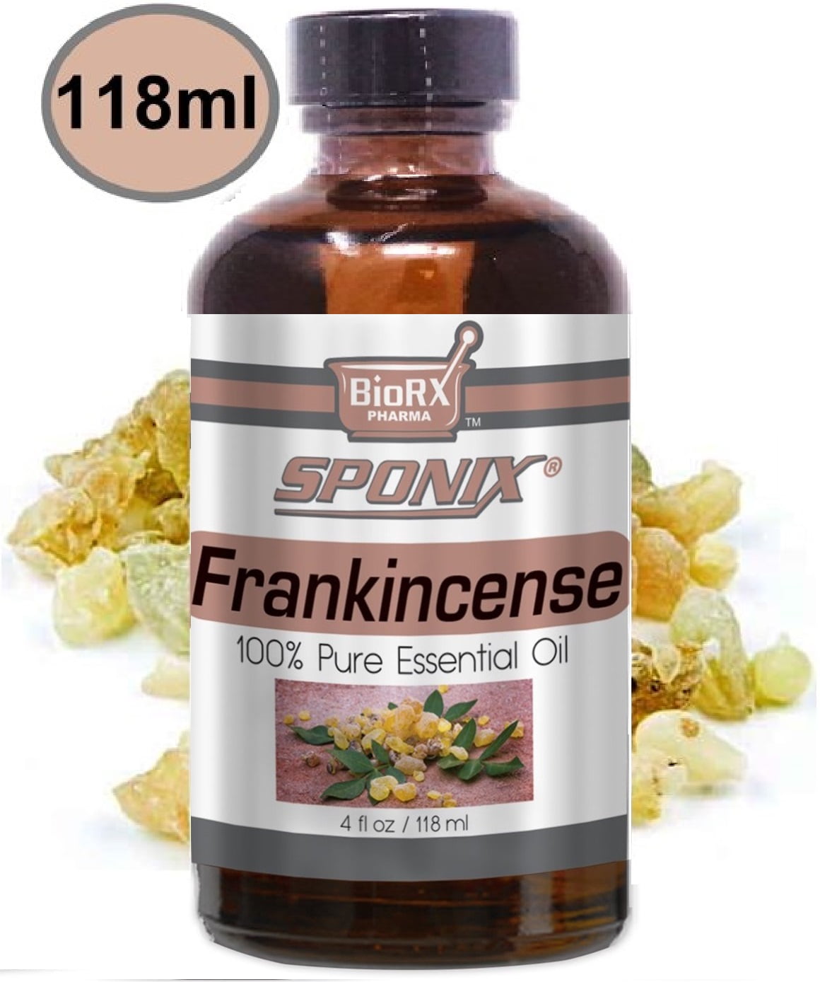 Frankincense Essential Oil Aromatherapy 118 ml, 4 oz - Premium Grade - Made with 100% Pure Therapeutic Grade Essential Oils - Made in USA by Sponix (FAST SHIPPING)