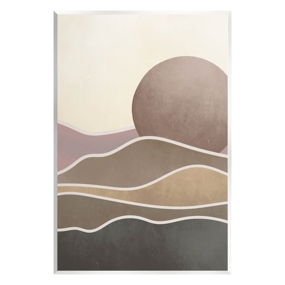 Boho Desert Sun Dunes Modern Landscape Graphic Art Unframed Art Print Wall Art