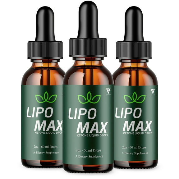 (3 Pack) Lipo Max Advanced Drops, LipoMax Premium Daily Overall Health Formula Support Supplement (6oz)