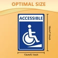thumbnail image 2 of 1 Set 10Pcs Handicap Wheelchair Accessible Sign Sticker Waterproof Handicap Stickers Accessible Entrance Sign Vinyl Decals Noticeable Handicap Sign for Indicating Handicap Accessible 7.08x5.12 Inch, 2 of 9
