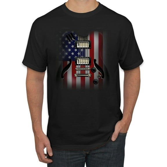 Wild Bobby Flag Guitar Men Tee