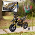 thumbnail image 3 of Qaba 12V Aprilia Licenced Electric Motorcycle, Kids Dirt Bike, Yellow, 3 of 10