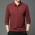 thumbnail image 5 of Men's Long Sleeve Plaid Polo Shirt- 9 Colors, 5 of 10