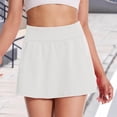 thumbnail image 3 of Cekizud Skorts for Women High Waist Yoga Skirt with Pockets Athletic Workout,Sizes XS-XL, 3 of 4