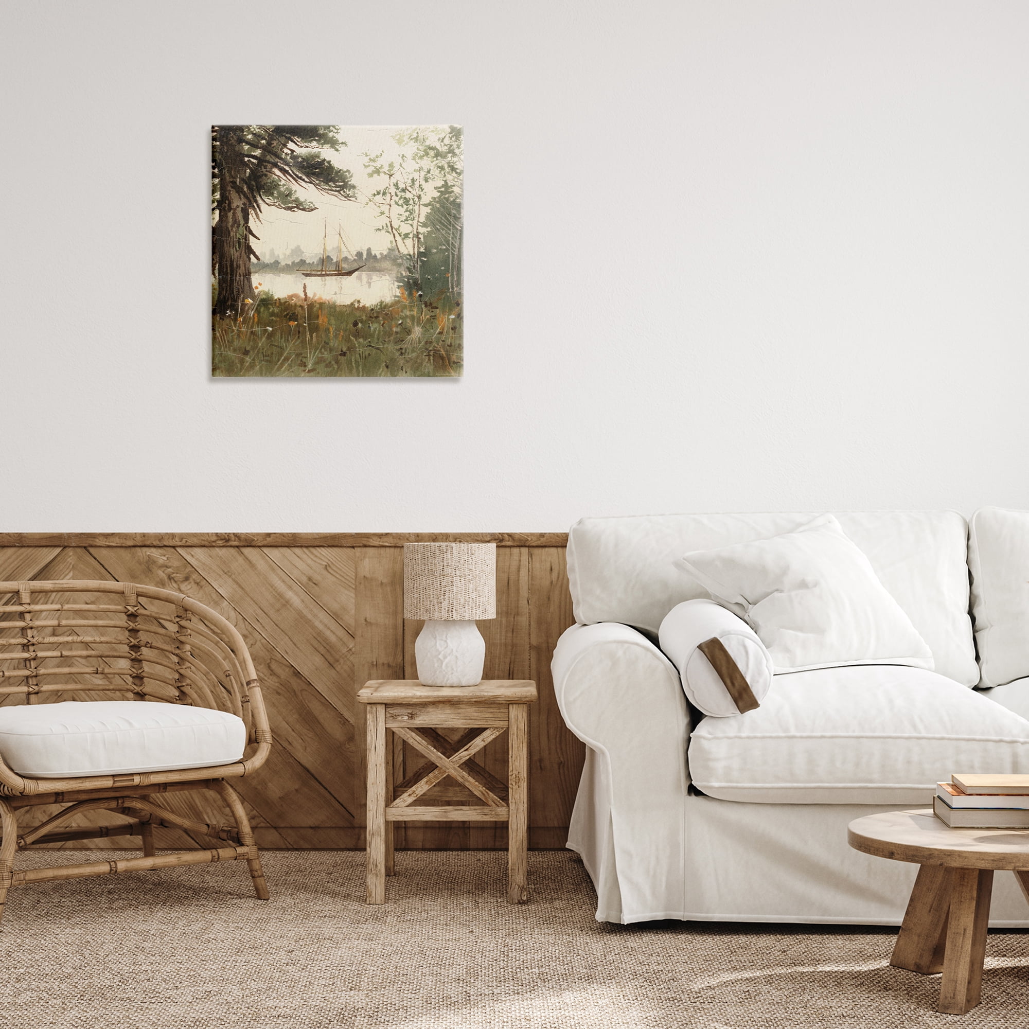 Stupell Industries Boating View Through Trees Canvas Wall Art, design by Lula Bijoux & co.