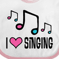 thumbnail image 4 of Inktastic Choir Singer Music I Love Singing Girls Baby Bib, 4 of 4